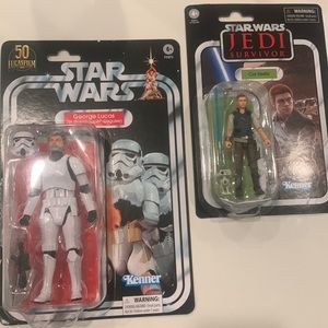 star wars hasbro kenner edition george lucas and cal kestis